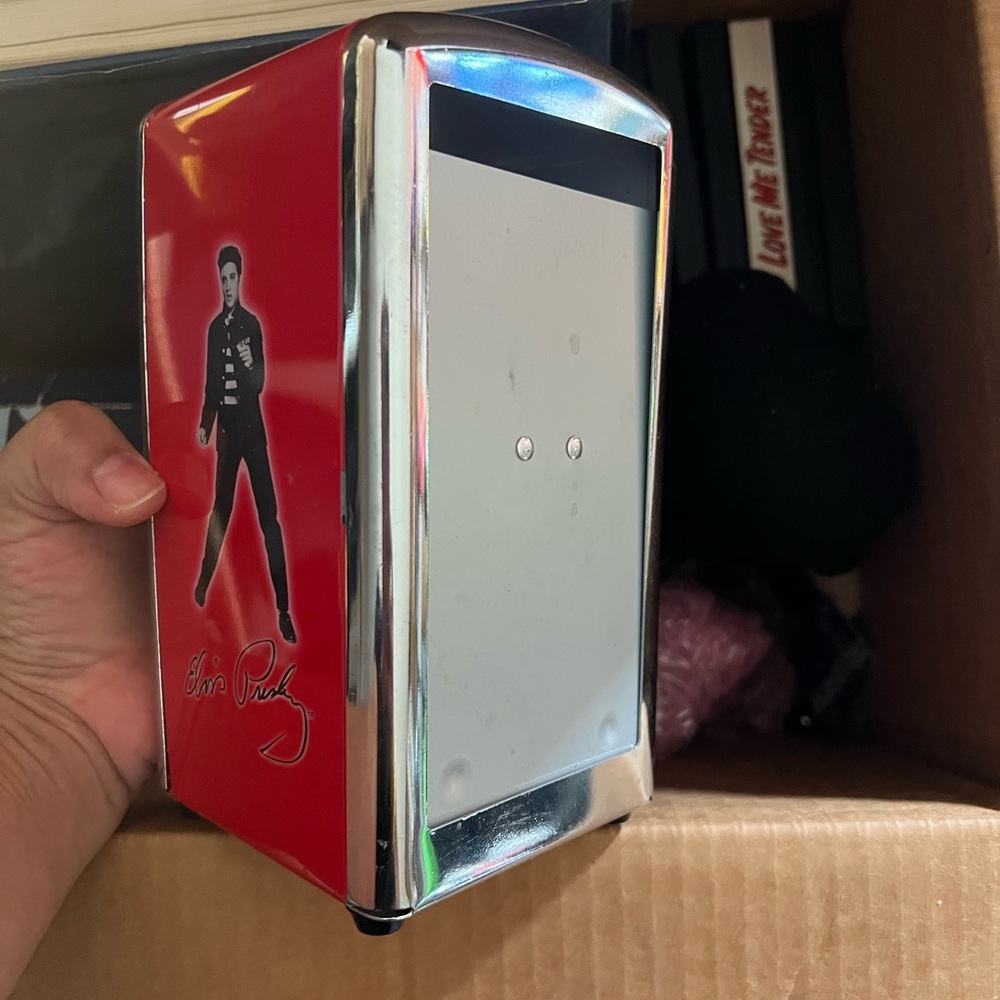 Elvis Presley Red Napkin Dispenser